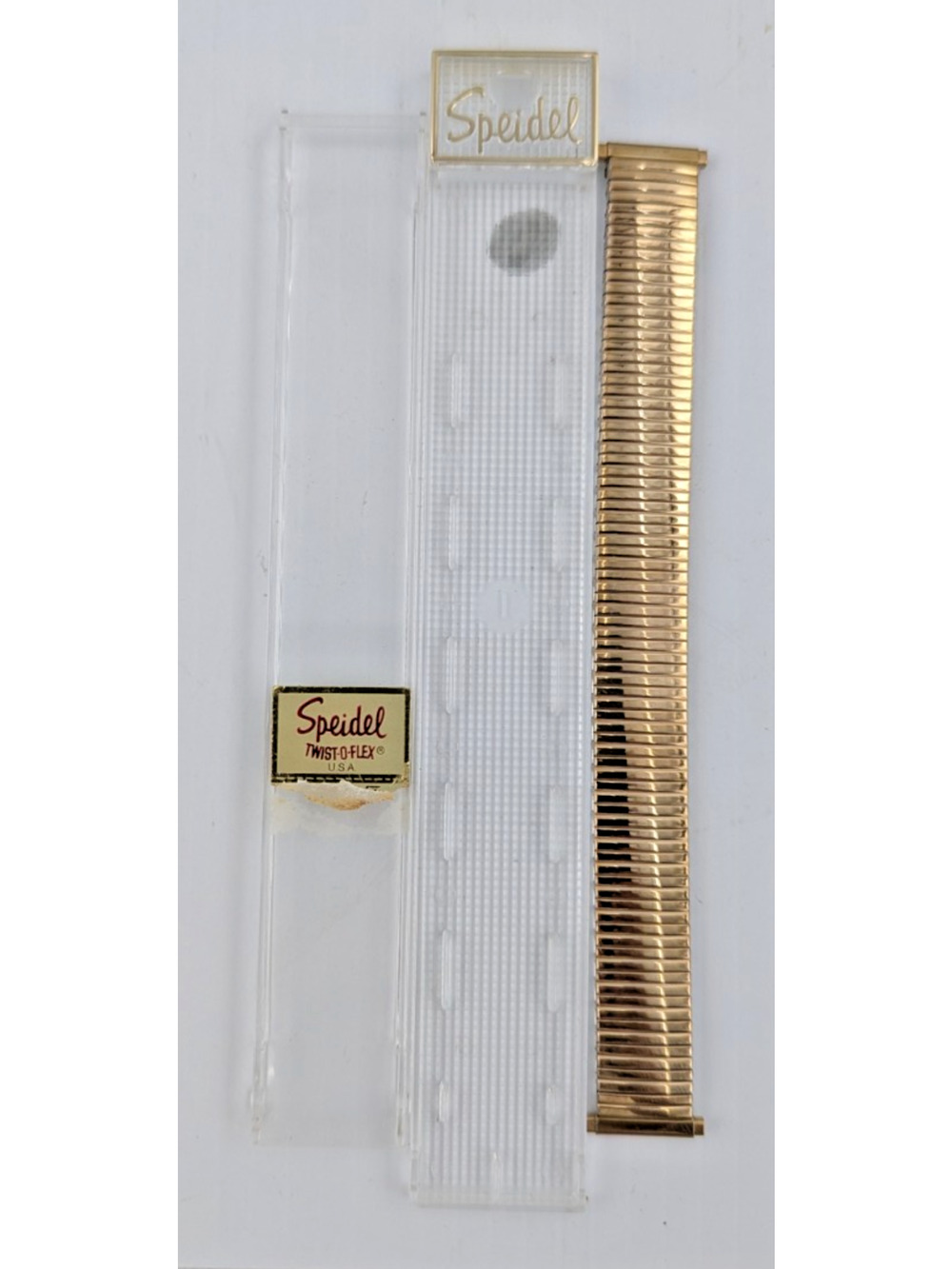 Speidel Gold Twist O Flex Stainless Steel Mens Watch Band